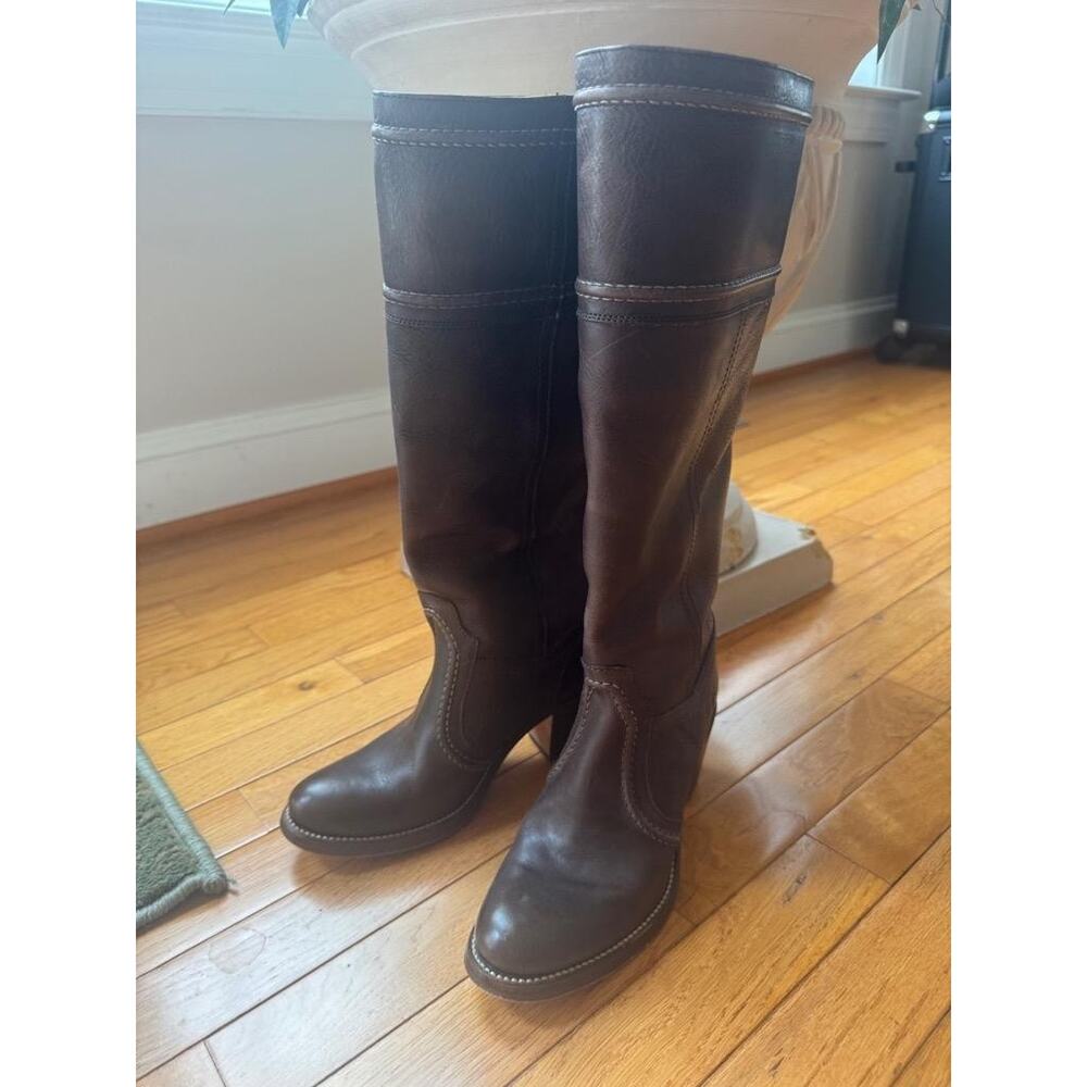FRYE 77230 Boots Jane Stitch 14L BROWN boots 5.5B (1400